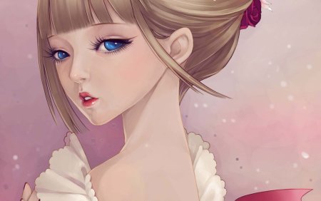 Красивая девушка арт