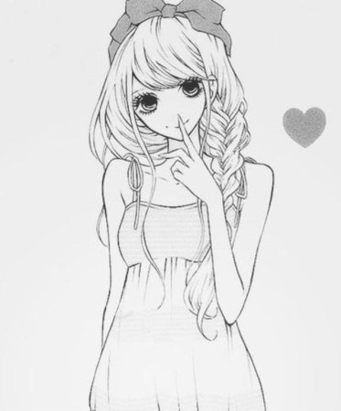 Аниме для распечатки черно белые