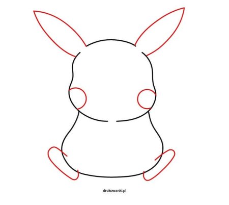 Как нарисовать Пикачу поэтапно