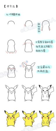 Пикачу рисунок пошагово