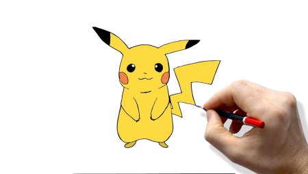 Рисунок Пикачу по этапно