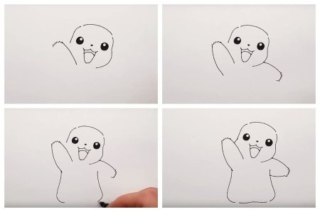 Как нарисовать красивое и не сложно Пикачу поэтапно