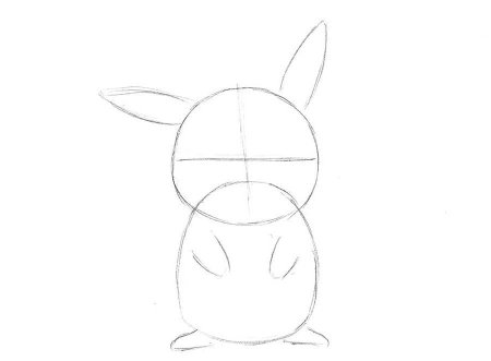 Пикачу карандашом для начинающих