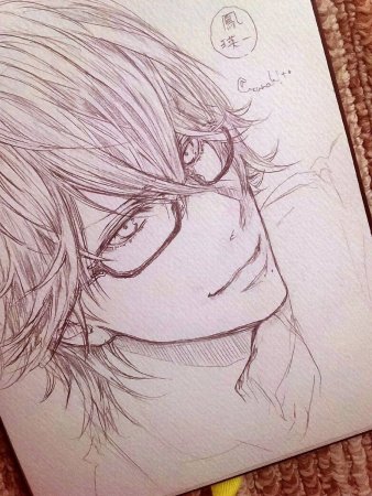 Аниме парни карандашом красивые