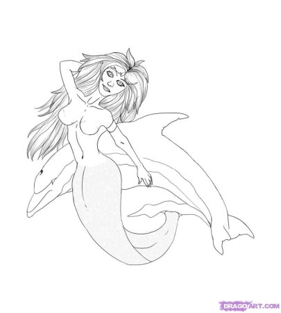 Русалка пошагово