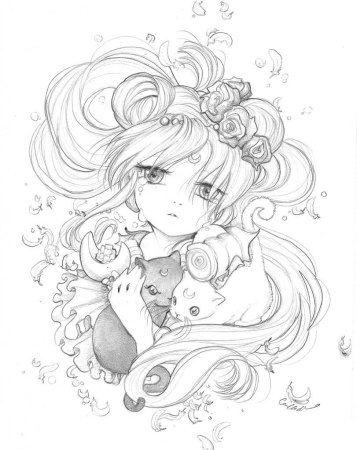 Рисунки для срисовки аниме