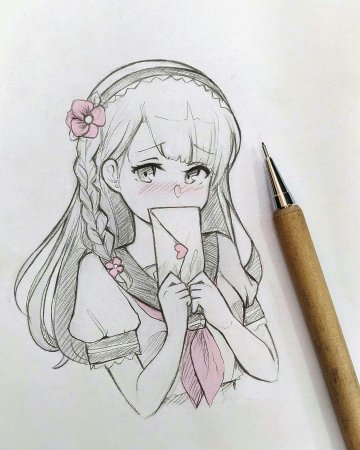 Рисунки аниме лёгкие