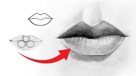 Как нарисовать губы
