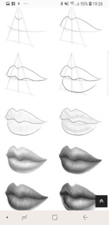 Губы рисунок