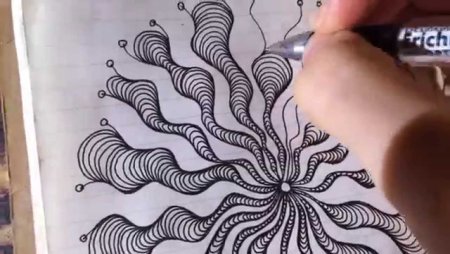 Рисование гелевой ручкой