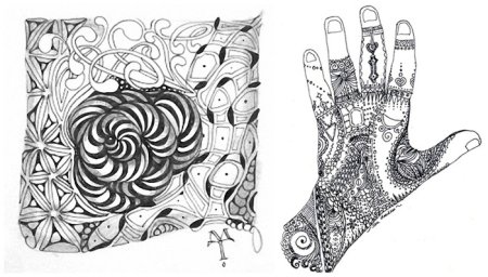 Рисунки дудлинг для начинающих