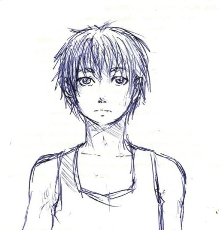 Аниме для срисовки ручкой