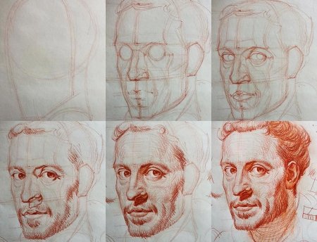 Пошаговый портрет человека