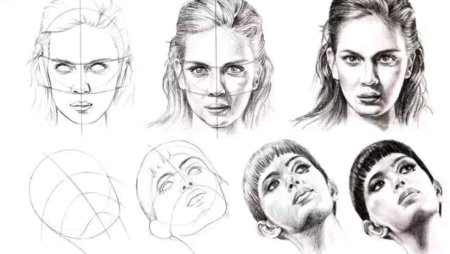 Построение портрета сбоку