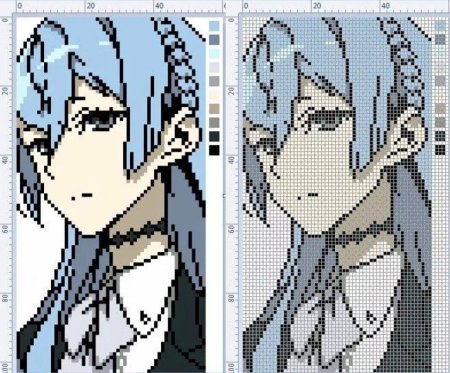 Hatsune Miku пиксель арт