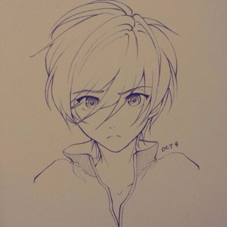 Аниме лицо парня