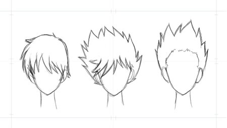 Причёски для мальчиков аниме