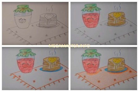 Нарисовать Масленицу карандашом