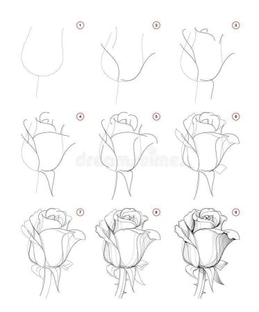 Пошаговые схемы рисования для детей