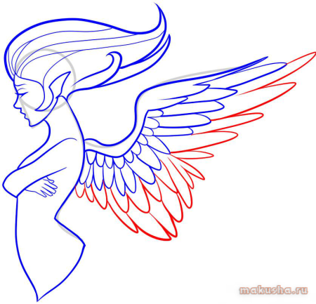 Крылья ангела рисунок