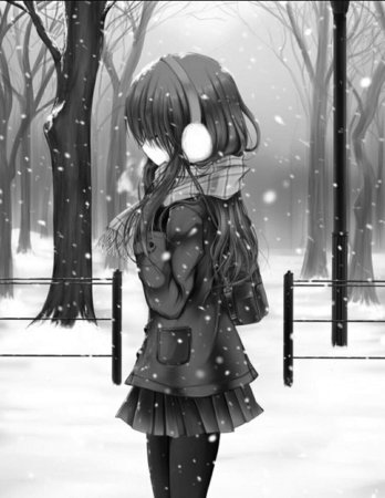 Аниме карандашом грустные