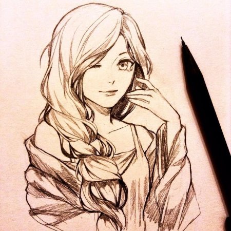 Аниме карандашом