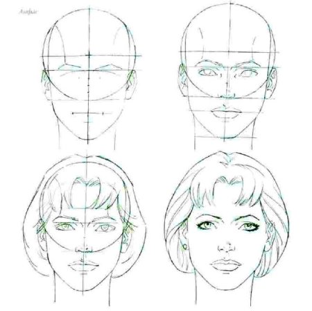 Рисунок человека поэтапно