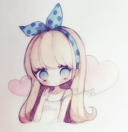 Аниме рисунки разноцветные