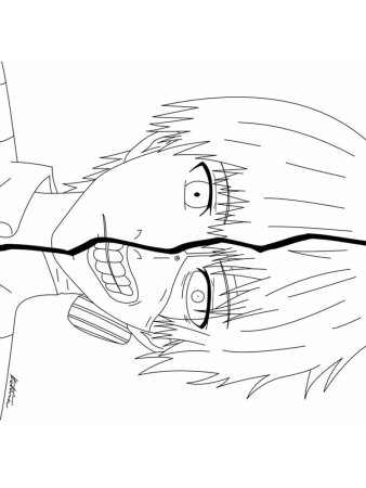 Токийский гуль раскраска