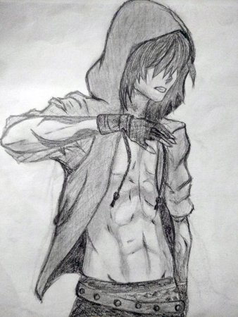 Аниме парни для срисовки