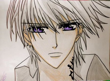 Срисовать аниме вампира рыцарь-вампир