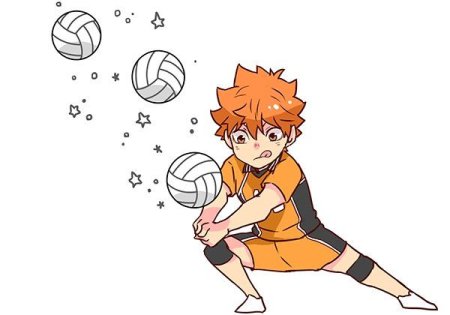 Аниме волейбол Хината для срисовки