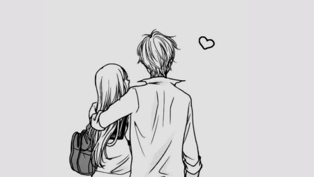 Аниме пара рисунок