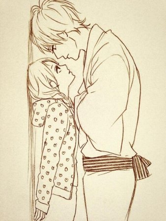 Рисунки для срисовки парочки