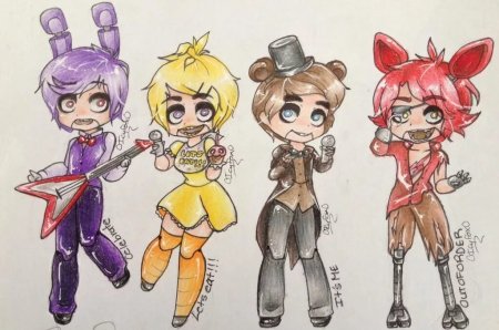 ФНАФ Мангл человек