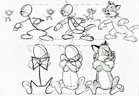 Рисование мультипликационных персонажей