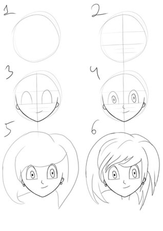 Аниме лицо для начинающих