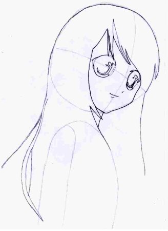 Рисунки для начинающих по этапно девочки