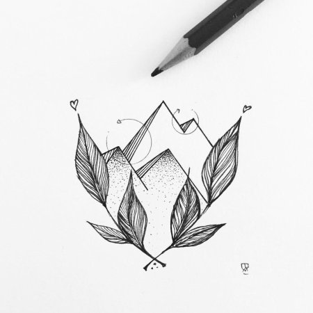 Рисунки ручкой в тетра