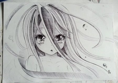 Рисунки для срисовки аниме