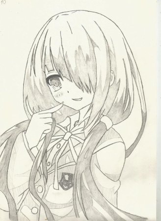 Аниме рисунки карандашом