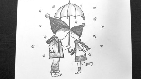 Рисунки про любовь легкие и красивые