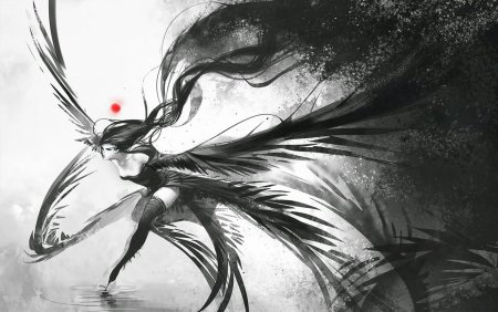 Черно белые картинки фэнтези