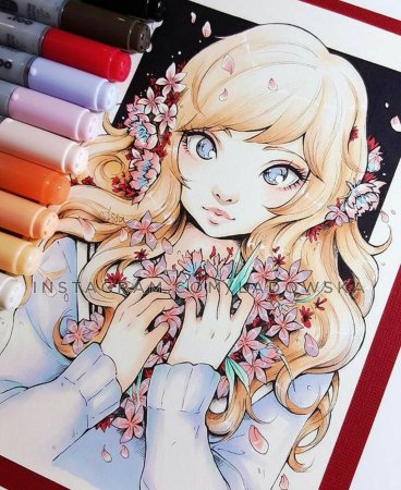 Рисование Копик маркерами