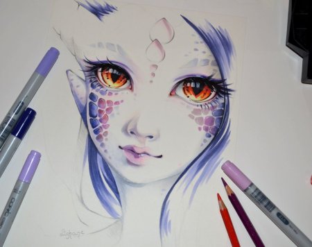 Маркеры для рисования аниме