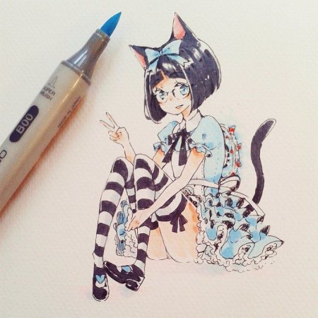 Фломастеры для рисования аниме