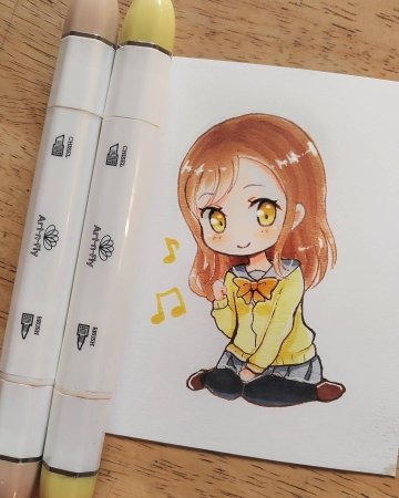 Скетчи девушек маркерами для новичков