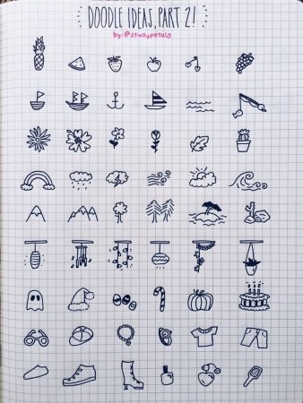 Красивые рисунки в тетради в клеточку