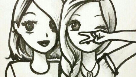 Рисунок подруге легкий