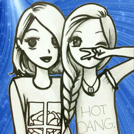 Рисуночки легкие для подруги